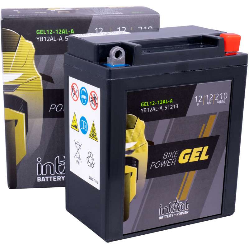 Intact GEL12-12AL-A Bike-Power GEL 12Ah Motorradbatterie (DIN