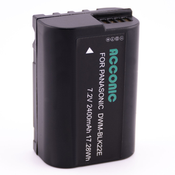 Acconic Photon Series DMW-BLK22E Ersatz Akku für Panasonic DMW-BLK22