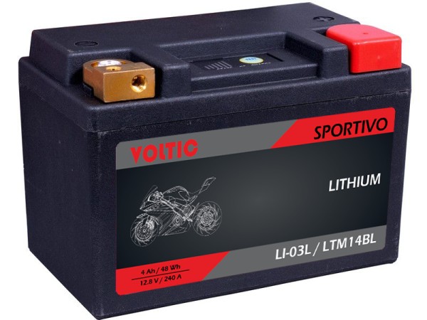 Voltic Sportivo Lithium YB14L-B2 Motorradbatterie LI-03L (DIN 51413)