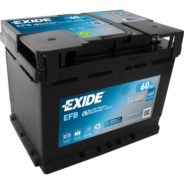 Exide EL600 EFB Autobatterie 60Ah 560 500 064