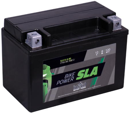Intact SLA12-9-BS Bike-Power SLA 8Ah Motorradbatterie (DIN 50812)