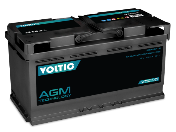 VOLTIC VDC100 Deep Cycle AGM 100Ah Batterie