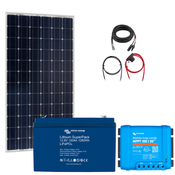 Victron Solaranlage Basic-Set MEDIUM - mit Lithium Batterie