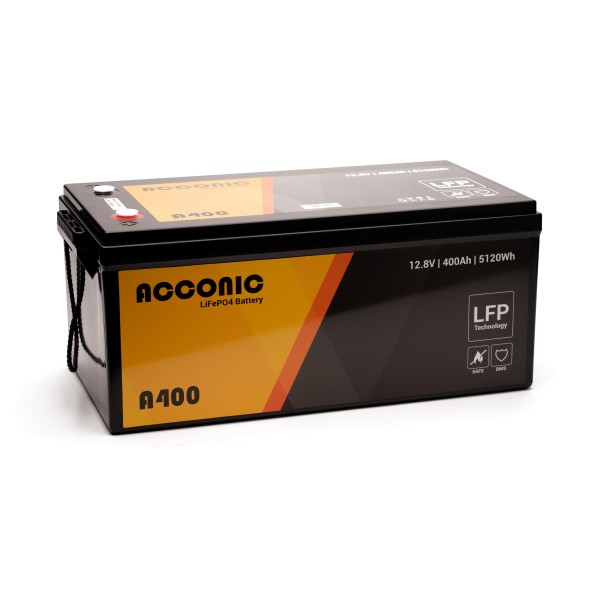 Acconic A400 LiFePO4 12V Lithium Versorgungsbatterie 400Ah