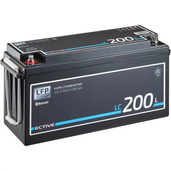 ECTIVE LC 200L BT LT 12V LiFePO4 Lithium Versorgungsbatterie 200 Ah