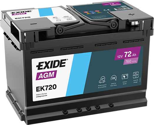 Exide EK720 AGM 72Ah Autobatterie 570 901 076