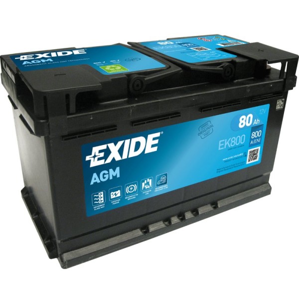 Exide EK800 AGM 80Ah Autobatterie 580 901 080