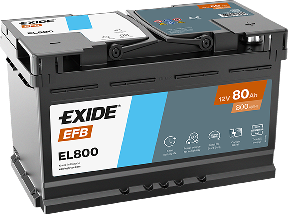 Exide EL800 EFB Autobatterie 80Ah 580 500 080
