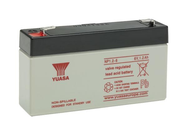 Yuasa NP1.2-6 6V 1.2Ah USV-Batterie