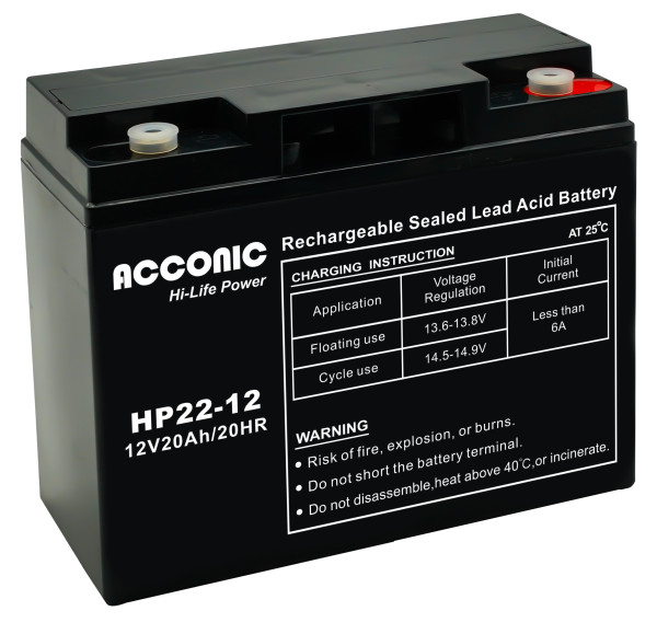 Acconic HP22-12 Hi-Life Power AGM 12V 22Ah Bleiakku