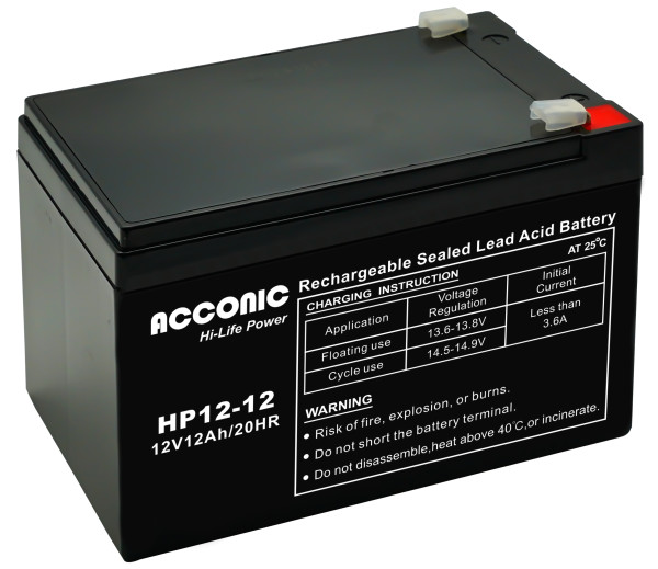 Acconic HP12-12 Hi-Life Power AGM 12V 12Ah Bleiakku