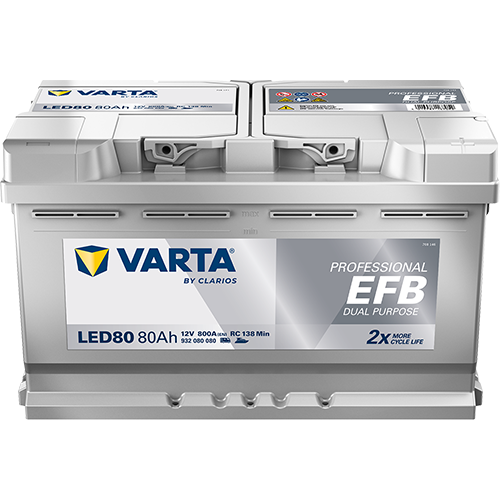 Varta LED80 Professional EFB 80AH Batterie
