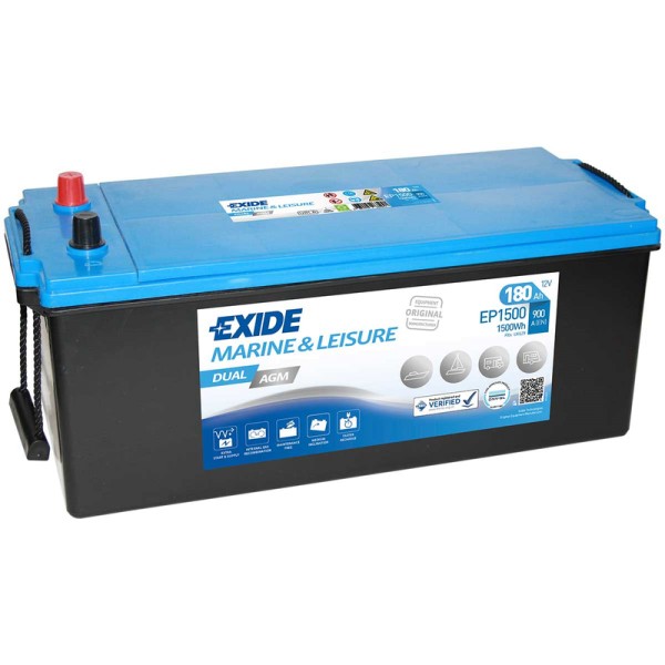 Exide-EP1500-Dual-AGM-180Ah-Batterie