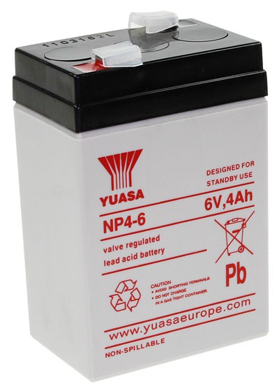Yuasa NP4-6 6V 4Ah USV-Batterie