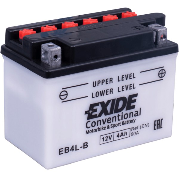 Exide EB4L-B Conventional 4Ah Rollerbatterie (DIN 50411) YB4L-B