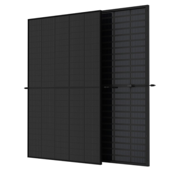 Trina Solar 440W N-type Dual Glass Transparent Mono BiFacial Solar Module - Full Black