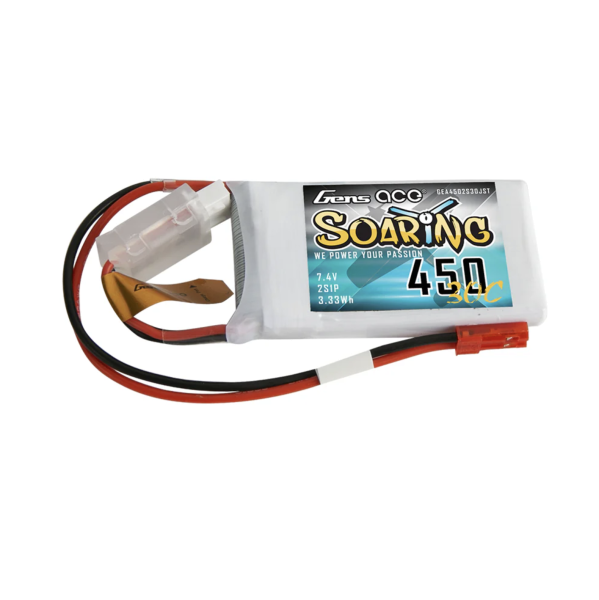 Gens ace 450mAh 7.4V 30C 2S1P Soaring Lipo Batterie mit JST-SYP Stecker GEA4502S30JST