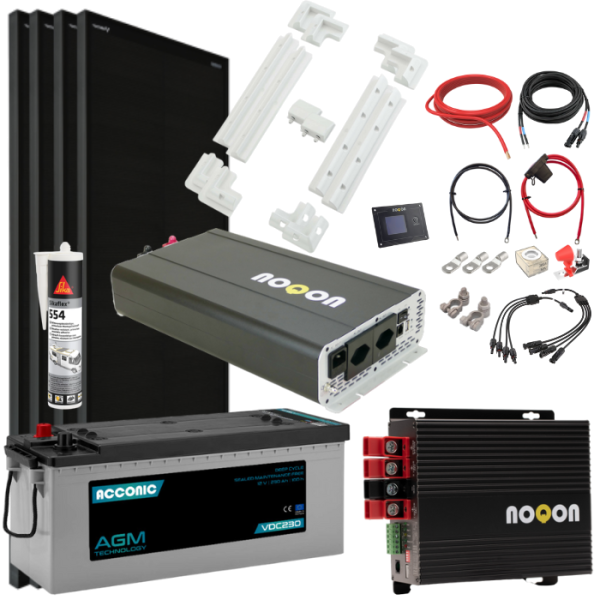 Wohnmobil Komplett-Set LARGE - mit AGM Batterie