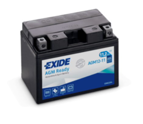 Exide AGM Ready AGM12-11 YTZ14S Motorradbatterie 11Ah (DIN 51101)