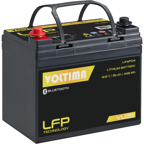 VOLTIMA VLI35 12V LiFePO4 Lithium Versorgungsbatterie 35Ah mit App