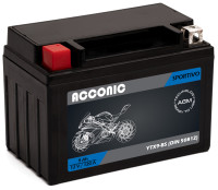 ACCONIC Sportivo AGM YTX9-BS Motorradbatterie 9Ah 12V (DIN 50812)