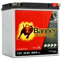 Banner ETX30L Bike Bull AGM PRO 53001 26Ah Motorradbatterie YTX30L-BS (DIN 83000)