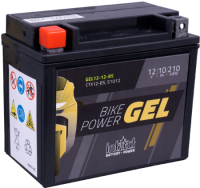 Intact GEL12-12-BS Bike-Power GEL 10Ah Motorradbatterie (DIN 51012) YTX12-BS