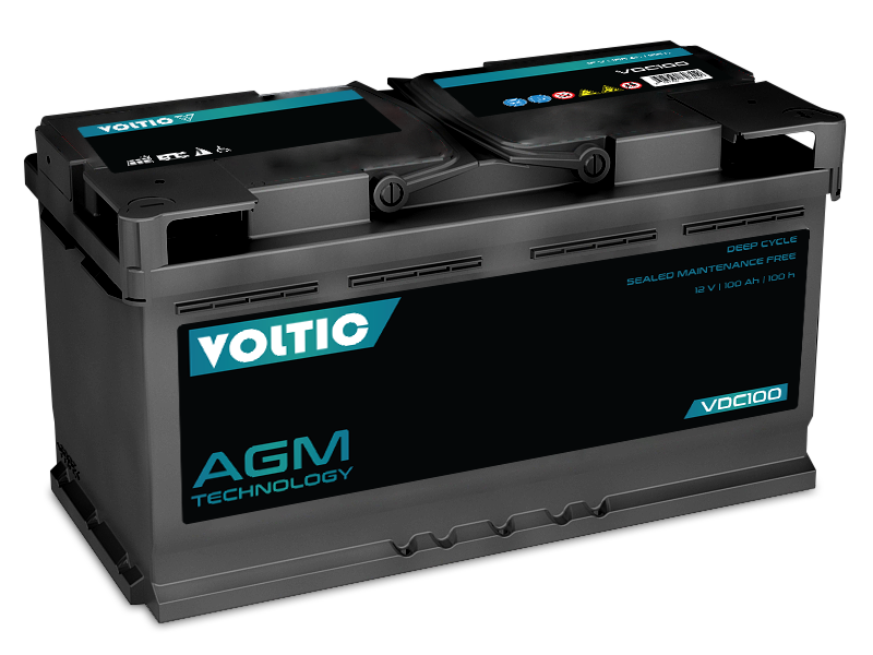 12V 95Ah AGM Versorgungsbatterie Bordbatterie Wohnmobil Batterie Versorger  VRLA