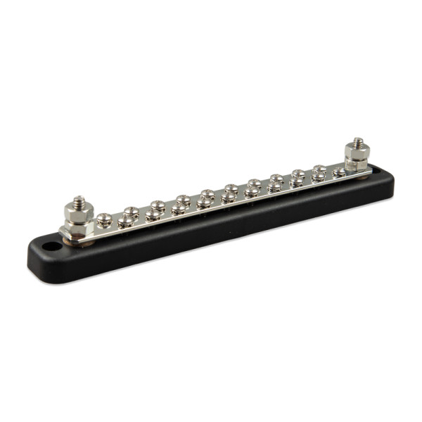 Victron Busbar 150A 2P mit 20 Schrauben + Abdeckung - Sammelschiene VBB115022020