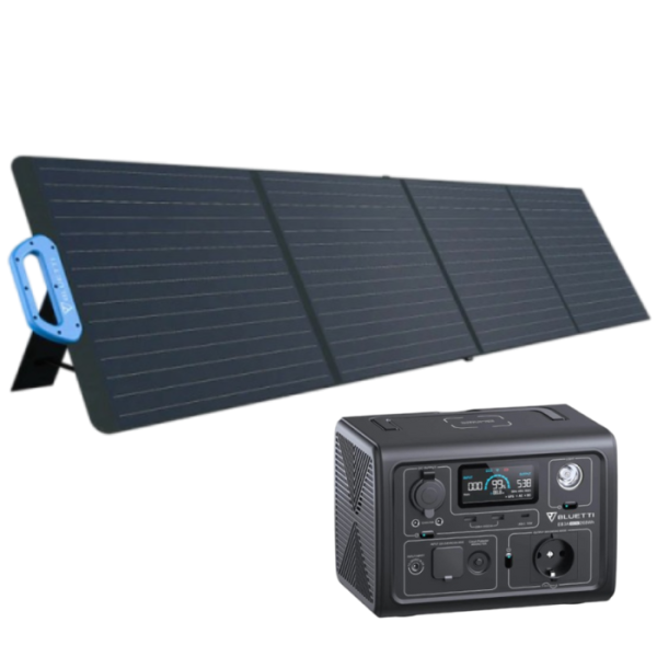 BLUETTI EB3A Powerstation-Set mit 120Wp Solarmodul