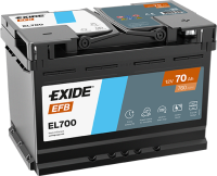 Exide EL700 EFB Autobatterie 70Ah 570 500 076