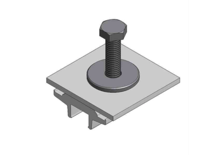 Van Der Valk 774223 Microinverter Klemme - Befestigung für Microwechselrichter an Side++ Profilen