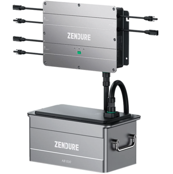 Zendure SolarFlow Set Smart PV Hub 1200 MPPT mit 1x AB1000 Erweiterungsbatterie