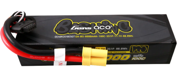 Gens ace 8000mAh 11,1V 100C 3S1P G-Tech Lipo Akkupack mit EC5-Bashing SerieGEA8K3S10E5GT