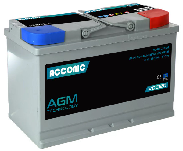 ACCONIC VDC120 Deep Cycle AGM 120Ah Batterie