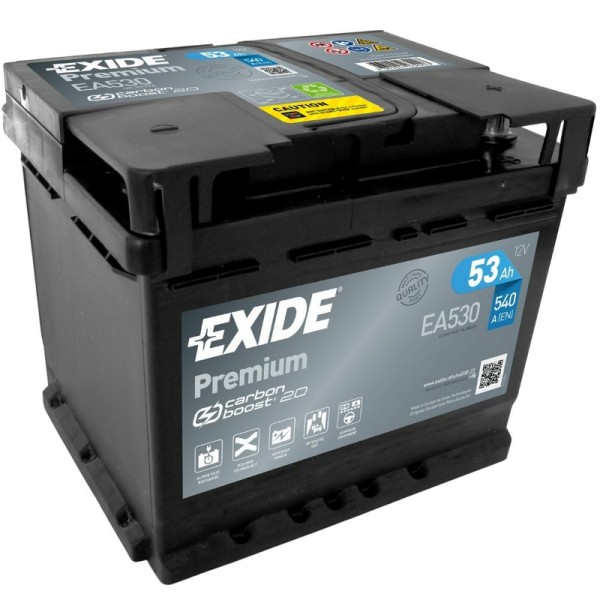 Exide EA530 Premium Carbon Boost 53Ah Autobatterie 554 400 053