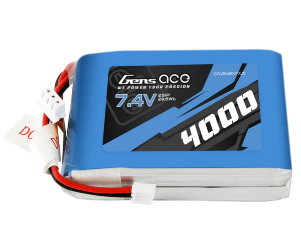 Gens ace 4000 mAh 7,4 V 2S1P Sender Lipo-Akkupack GEA2S4000TXJS