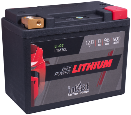 Intact LI-07 Bike-Power Lithium 8Ah Motorradbatterie LTM30L