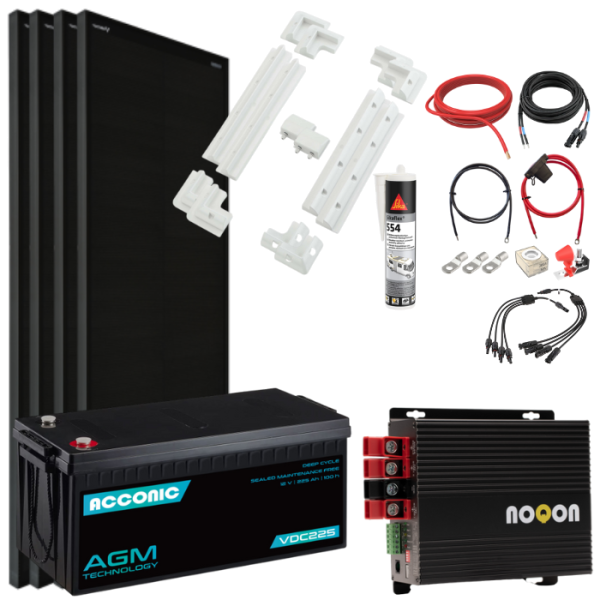 Wohnmobil Ladebooster-Set LARGE - mit AGM Batterie