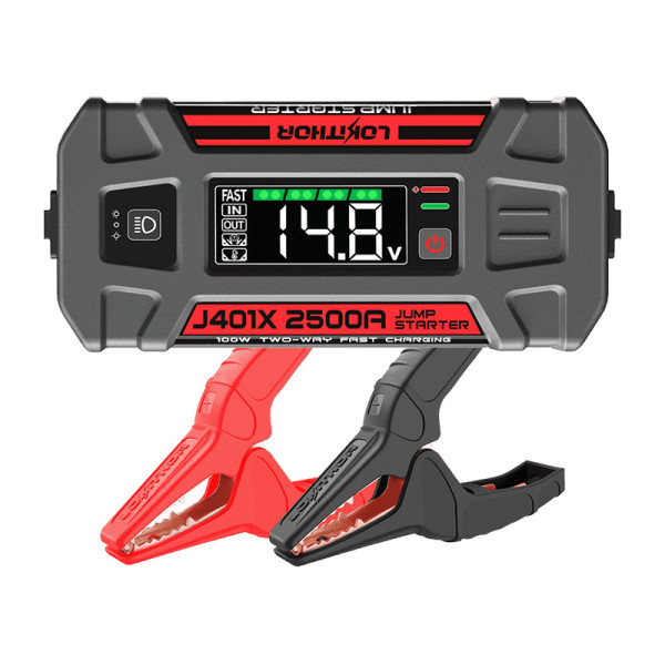 LOKITHOR j401x (40°F) Starthilfegerät 2500A mit Powerbank und LED