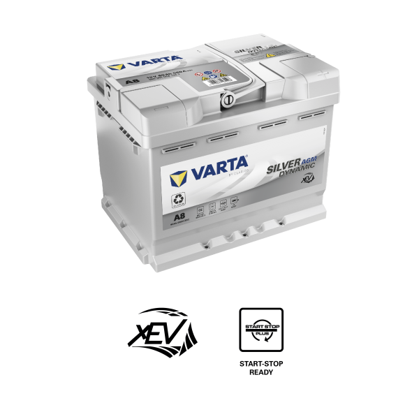 Varta A8 (D52) Silver Dynamic AGM 560 901 068 Autobatterie 60Ah