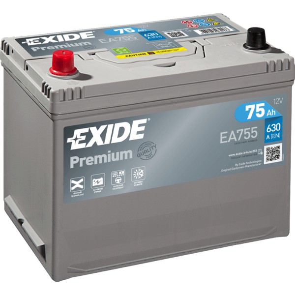 Exide EA755 Premium 75Ah Autobatterie 570 413 063